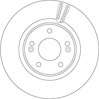 TRW Δισκόπλακα DF6497S Δισκόπλακα TRW Hyundai ATOS DF6497S