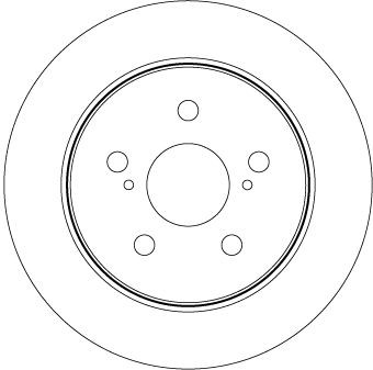 TRW Disque de frein DF8335 TRW DF8335 Disque de frein TOYOTA RAV4 V (XA50) 2.5 VVTi AWD (AXAA54) 203 CV 2022