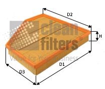 CLEAN FILTER Filtro de ar MA3492 Filtro de ar CLEAN FILTER BMW X6 MA3492