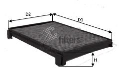 CLEAN FILTER Interieurfilter NC2418CA NC2418CA CLEAN FILTER Interieurfilter Daihatsu goedkoop