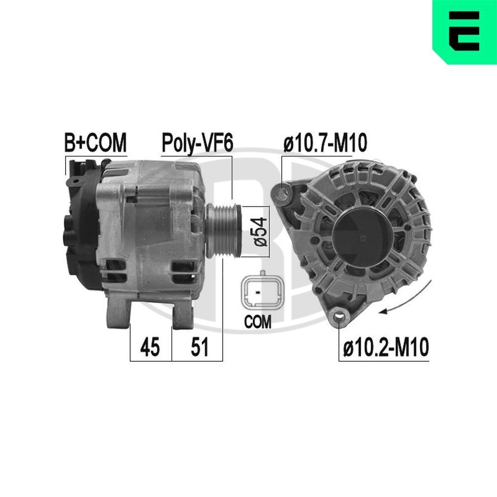 ERA Ģenerators 209196A ERA 209196A Ģenerators Toyota Proace Universālis cena