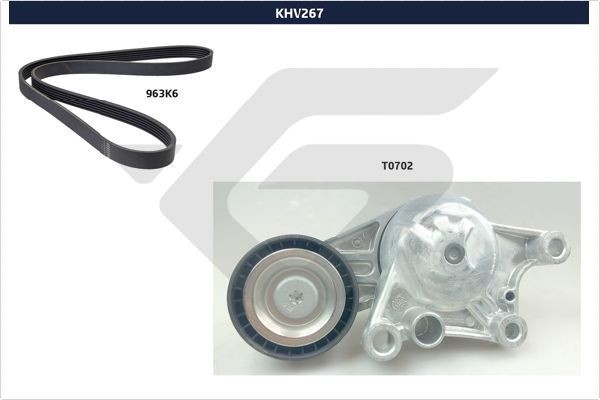 HUTCHINSON Ķīļrievu siksnu komplekts KHV 267 Ķīļrievu siksnu komplekts HUTCHINSON 2CV KHV 267 lēti