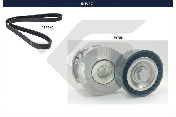 HUTCHINSON Ķīļrievu siksnu komplekts KHV 271 KHV 271 Ķīļrievu siksnu komplekts CITROËN 2CV HUTCHINSON
