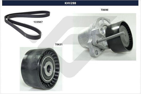 HUTCHINSON Soonrihmakomplekt KHV 288 KHV 288 Soonrihmakomplekt NISSAN 370 Z HUTCHINSON