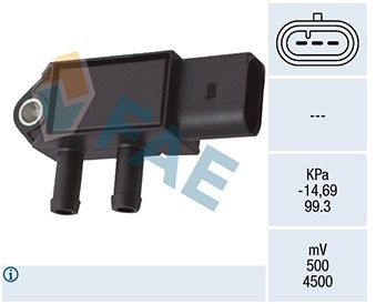 FAE Sensor, udstødningstryk 16143 Udstødnings tryksensor FAE CITAN 16143 billig