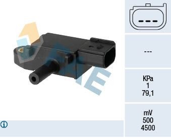 FAE Sensor, pressãodos gases de escape 16148 Sensor pressão filtro particulas FAE Subaru VIVIO 16148