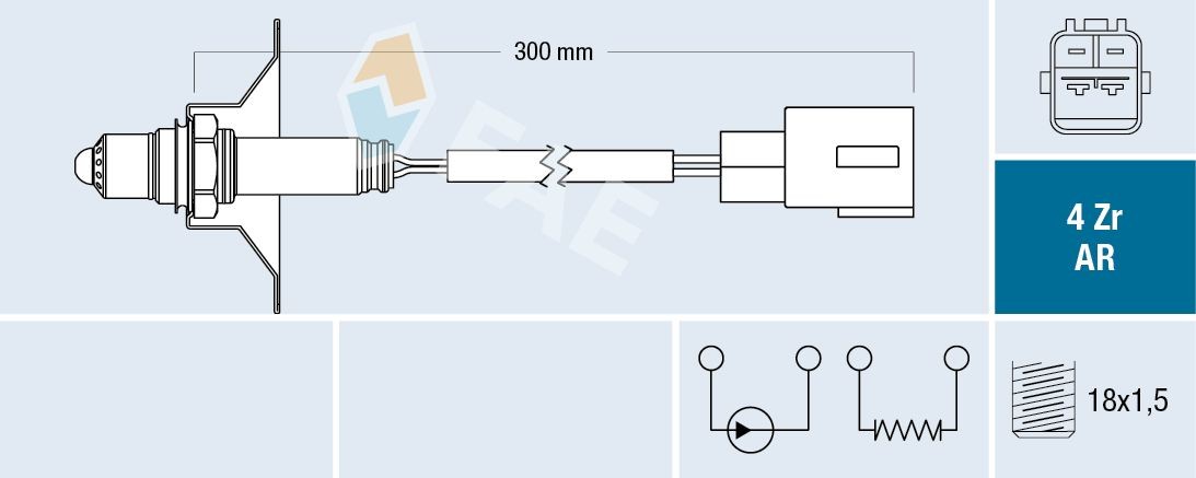 FAE Lambda andur 75620 Lambda andur TOYOTA FAE 75620