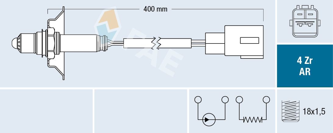 FAE Lambda andur 75650 Lambda andur TOYOTA FAE 75650