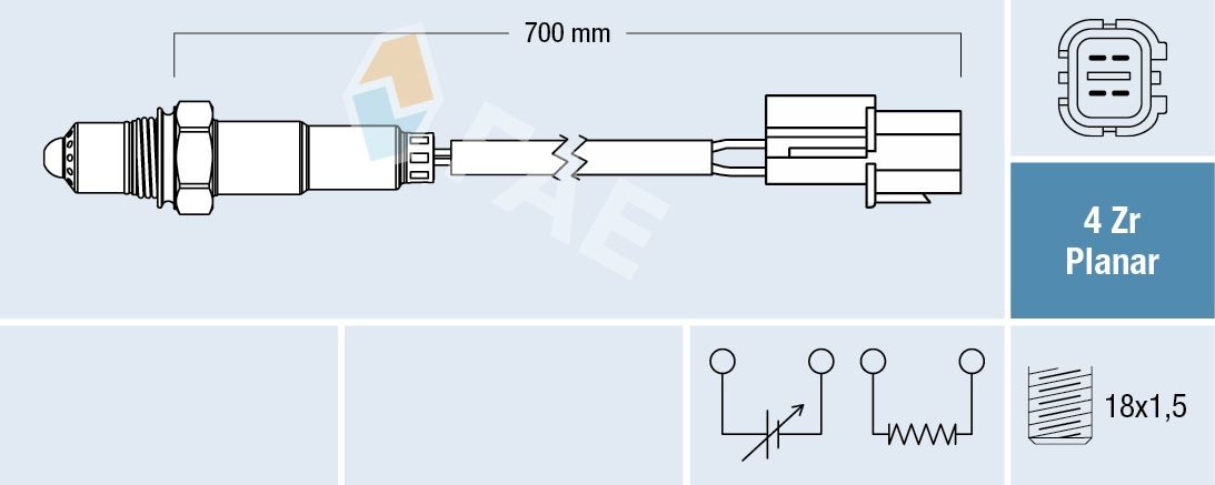FAE Sonde lambda 77689 77689 Sonde NOx HYUNDAI H350 FAE