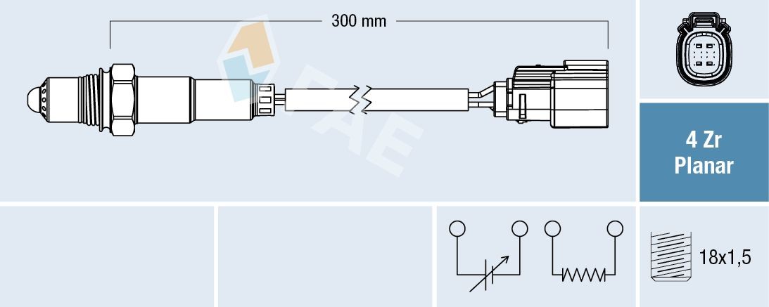 FAE Lambda andur 77782 77782 Lambda andur FORD ESCORT FAE