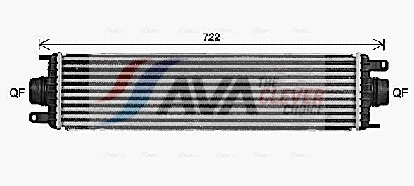 AVA COOLING SYSTEMS Interkūlers JR4060 AVA COOLING SYSTEMS JR4060 Interkūlers Jaguar XJ NAW cena