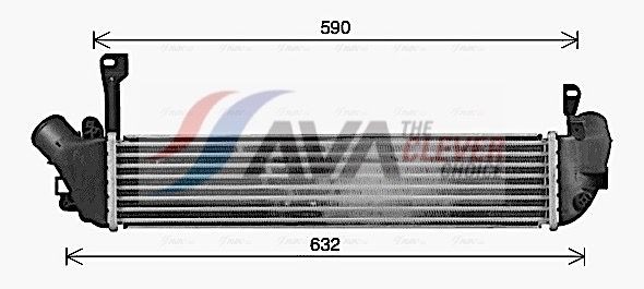 AVA COOLING SYSTEMS Intercooler RT4679 Renault MODUS Intercooler AVA COOLING SYSTEMS RT4679