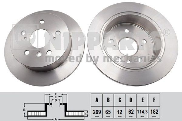 NIPPARTS Piduriketas N3312089 Pidurikettad NIPPARTS Toyota YARIS N3312089