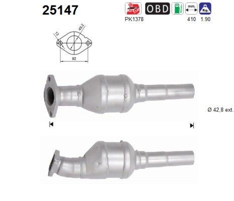 Catalyseur AS 25147 AS 25147: Pot catalytique Kia RIO 2022