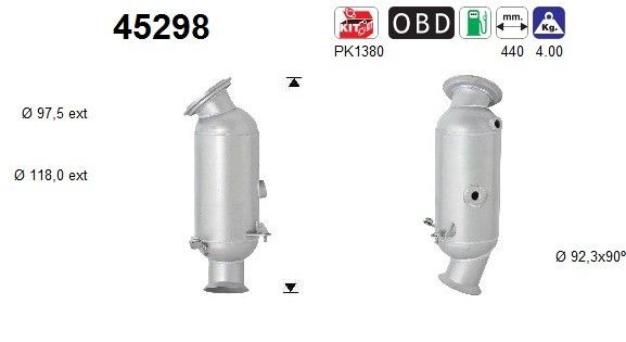 AS Katalyzátor 45298 Katalyzátor AS X3 45298 lacné