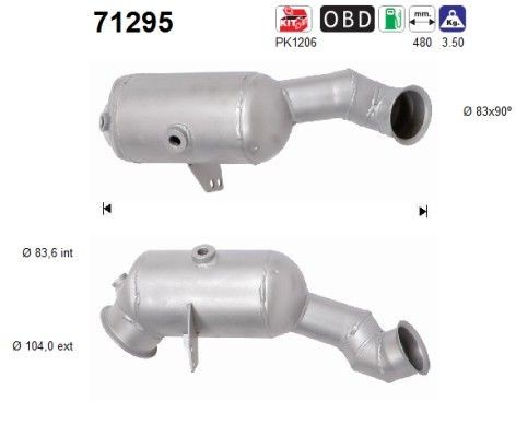 Catalizzatore AS 71295 AS 71295 costo Catalizzatore Mercedes SLK 2018