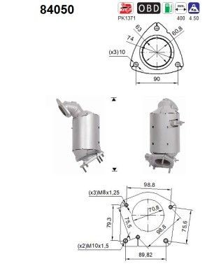 AS Katalüsaator 84050 AS 84050 Katalüsaator 99 Sedaan hind