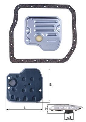 MAHLE Hüdraulikafiltrikomplekt, automaatkäigukast HX 237D MAHLE HX 237D Hüdraulikafiltrikomplekt, automaatkäigukast