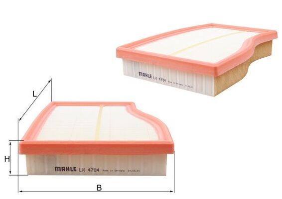 MAHLE Air filter LX 4784 MAHLE LX 4784 genuine MERCEDES-BENZ GLB (X247) air filter price
