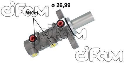 CIFAM Brake master cylinder 202-1167 202-1167 CIFAM brake master cylinder for FIAT 127
