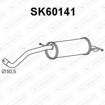 VENEPORTE Silencieux arrière SK60141 Silencieux de pot d'échappement VENEPORTE SANTA FE SK60141 pas cher