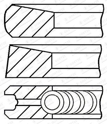 GOETZE ENGINE Kolbenringsatz 08-444200-10 08-444200-10 GOETZE ENGINE Kolbenringe Mitsubishi Pajero 2 Kosten