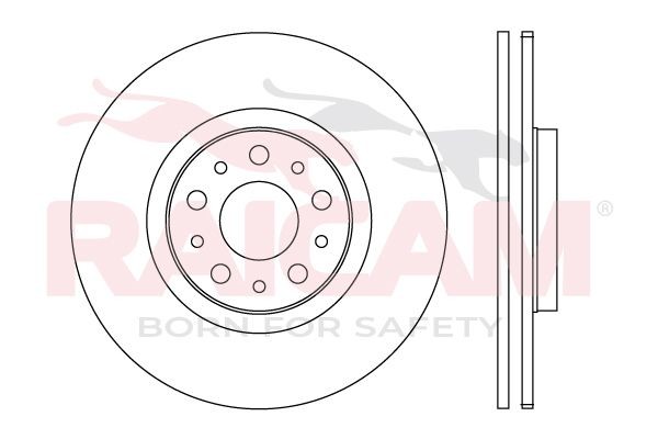 RAICAM Disque de frein RD01570 RAICAM Disque de frein sport PORSCHE RD01570