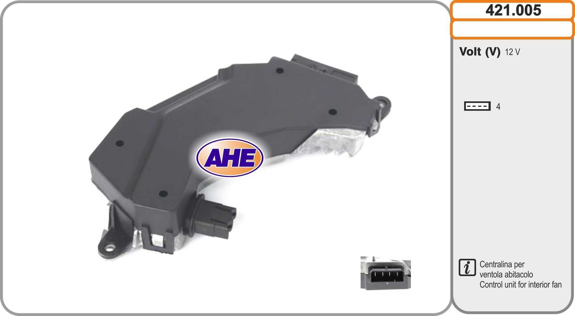 AHE Centralina, Ventola elettr. (Raffreddamento motore) 421.005 421.005 costo Termocontatto ventola radiatore AHE VOLVO S80