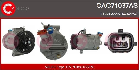 CASCO Aircopomp CAC71037AS CASCO CAC71037AS Compressor Renault Trafic 3 goedkoop