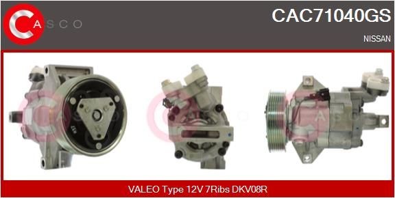 CASCO Compressore aria condizionata CAC71040GS CASCO CAC71040GS Compressore aria condizionata Nissan Tiida C11 originale prezzo