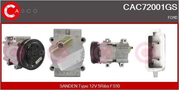 CASCO Kondicioniera kompresors CAC72001GS CASCO CAC72001GS Kondicioniera kompresors