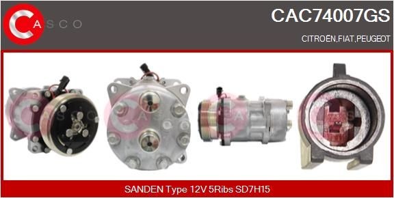 CASCO Klimakompressor CAC74007GS CASCO CAC74007GS Klimakompressor