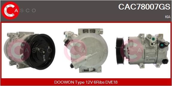 CASCO Aircopomp CAC78007GS CASCO CAC78007GS Airco pomp Kia Sorento UM prijs
