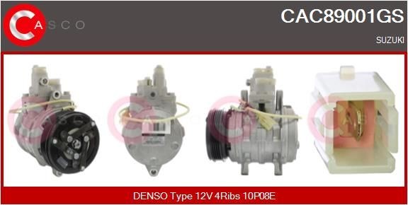 Aircopomp CASCO CAC89001GS CASCO CAC89001GS AC-compressor SUZUKI ALTO 2002