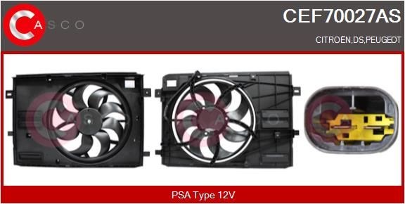 CASCO Elektromotor, Kühlerlüfter CEF70027AS CEF70027AS CASCO Peugeot 309 I Elektromotor, Kühlerlüfter Preis