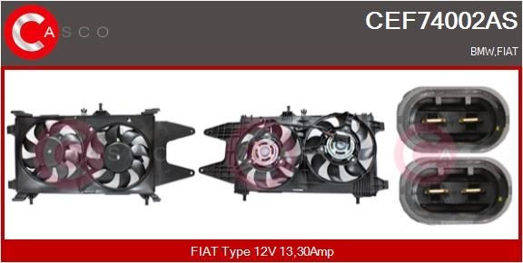 CASCO Elektrimootor, radiaatoriventilaator CEF74002AS CASCO CEF74002AS Elektrimootor, radiaatoriventilaator 3 Compact (E46) hind
