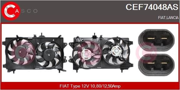 CASCO Kjølevite, radiator CEF74048AS CASCO CEF74048AS Elektromotor, radiator ventilator Delta III (844) pris