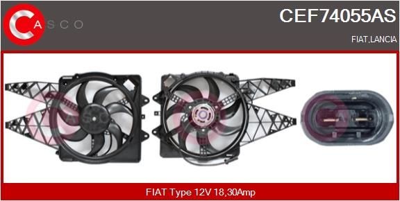CASCO Elektrische motor, radiateurventilator CEF74055AS CASCO CEF74055AS Elektrische motor, radiateurventilator Ducato III Flatbed Vrachtwagen / Chassis (250, 290) prijs