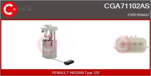 CASCO Impianto alimentazione carburante CGA71102AS CGA71102AS CASCO Pompa benzina carburante auto