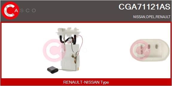 Unidade de alimentação de combustível CASCO CGA71121AS CASCO CGA71121AS: Bomba pré-alimentação de combustível Renault TRAFIC 2008