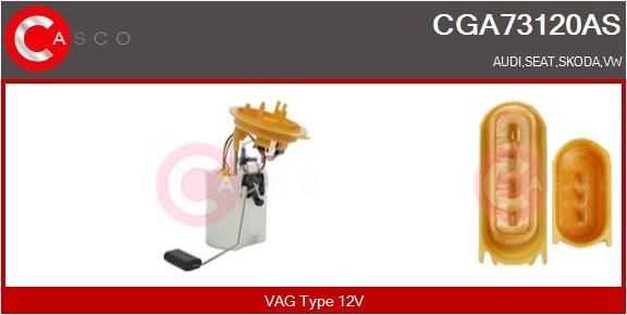 CASCO Palivová dopravná jednotka CGA73120AS Palivové čerpadlo CASCO Volkswagen TOURAN CGA73120AS