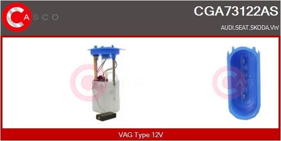 CASCO Benzínové čerpadlo CGA73122AS Palivové čerpadlo CASCO TOURAN CGA73122AS lacné