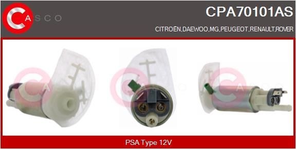 CASCO Pompa benzina CPA70101AS CPA70101AS Pompa a bassa pressione CASCO Peugeot