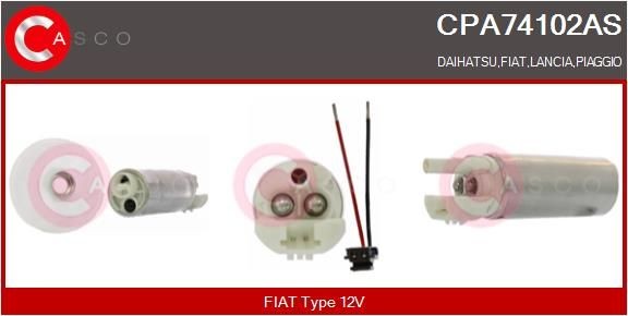 CASCO Benzínové čerpadlo CPA74102AS Palivové čerpadlo CASCO Fiat 126 CPA74102AS