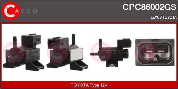 Convertitore pressione, Controllo gas scarico CASCO CPC86002GS CASCO CPC86002GS costo Convertitore pressione turbocompressore Toyota COROLLA 2010