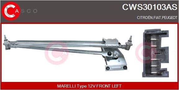 CASCO Vindusspyleranlegg CWS30103AS Vindusvisker stangsystem CASCO Mazda MX-5 CWS30103AS