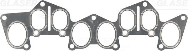 GLASER Tihend, sisse- / väljalaskekollektor X51239-01 Väljalaskekollektori tihend GLASER Peugeot 205 X51239-01
