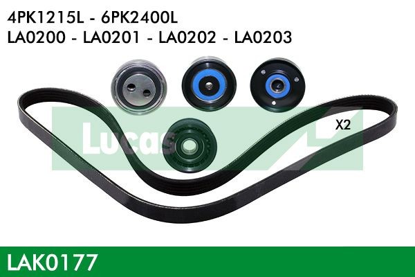 LUCAS Kileremsett LAK0177 Multireim sett LUCAS BMW X5 LAK0177