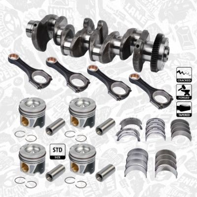 ET ENGINETEAM Kurbelwelle HK0194VR2 HK0194VR2 ET ENGINETEAM VW Polo 6 Kurbelwelle kaufen
