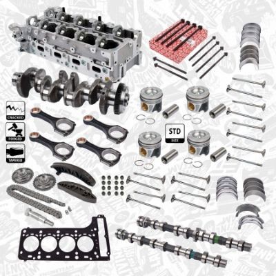 ET ENGINETEAM Crankshaft HK0194VR6 ET ENGINETEAM HK0194VR6 VOLVO 140 crankshaft replacement